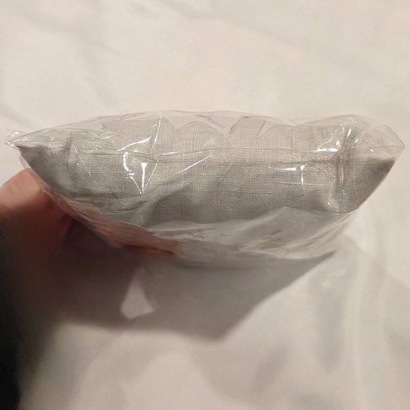 NWT Handmade Embroidered Monogrammed Lavender Pillow (Linen/Cotton) - Picture 10 of 10